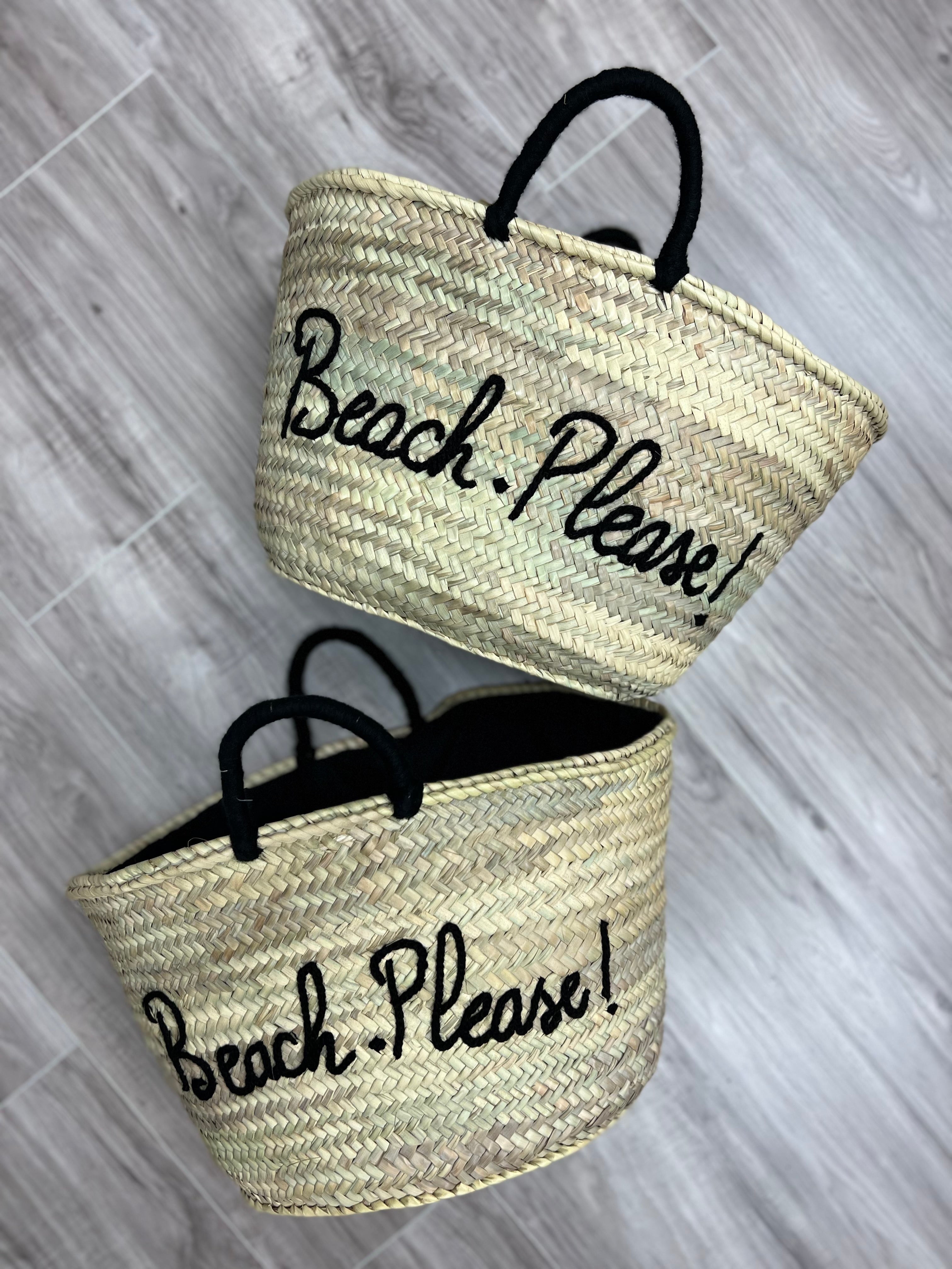 Beach please best sale straw bag