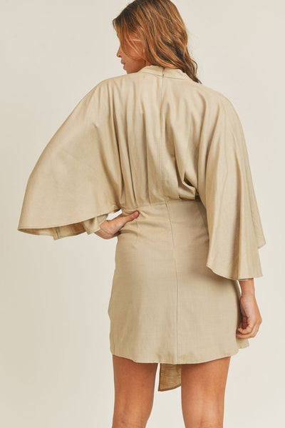 Dolman Sleeve Mini Dress - Shop Habb