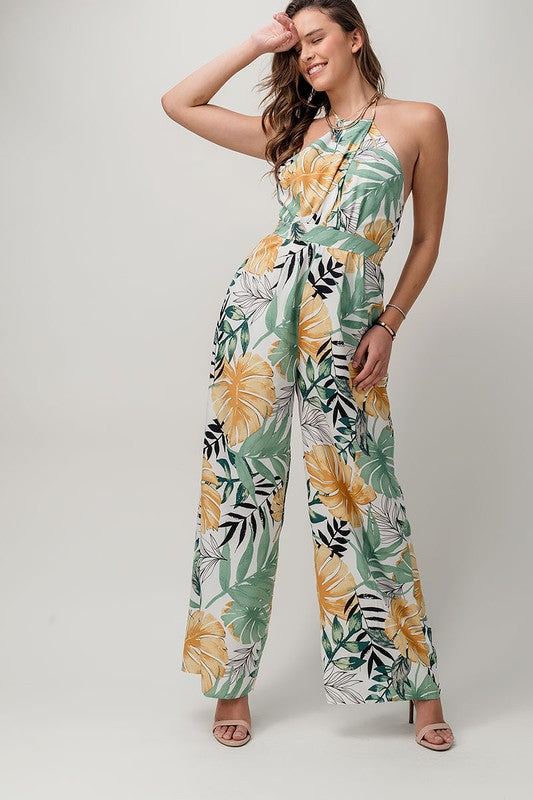 Tropical Palm Jumpsuit - Shop Habb