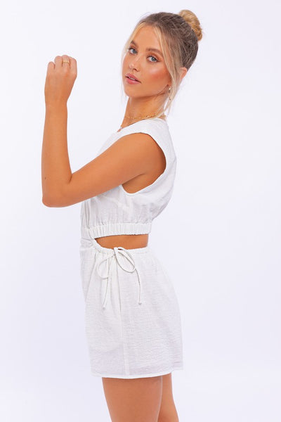 Sleeveless Cut Out Romper