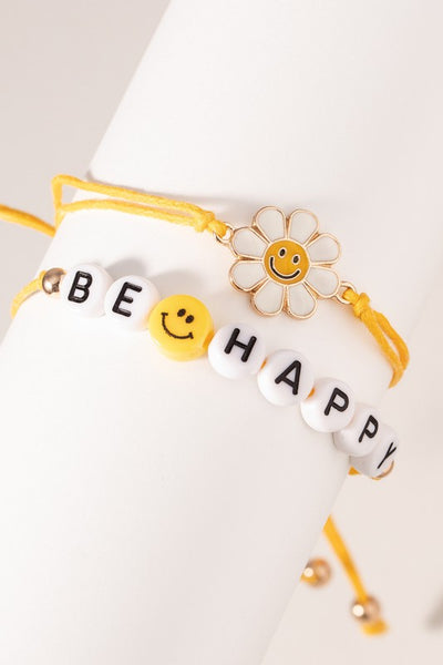 Always Be Happy Charm Bracelet