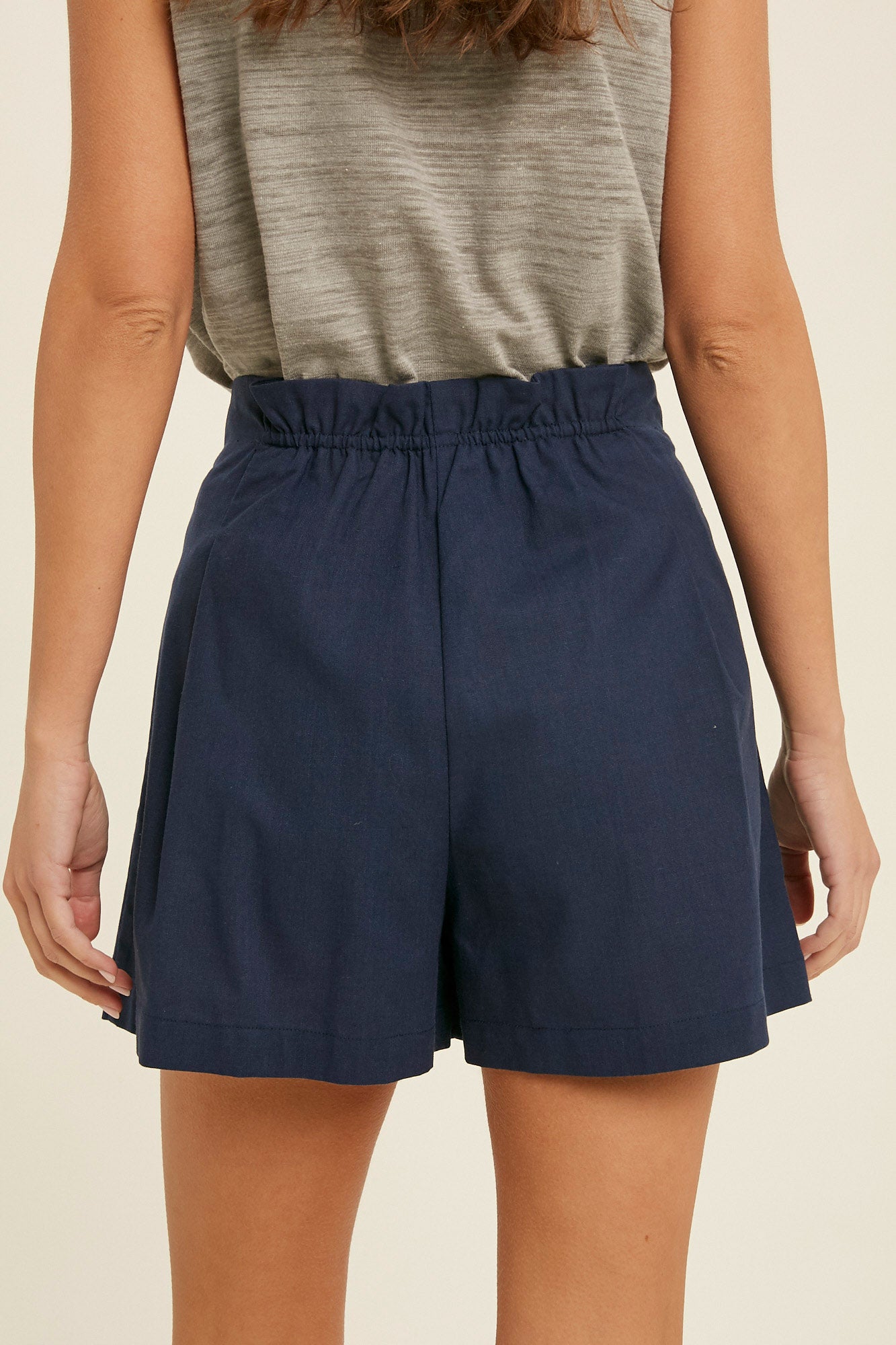 Tie Front Shorts - Shop Habb