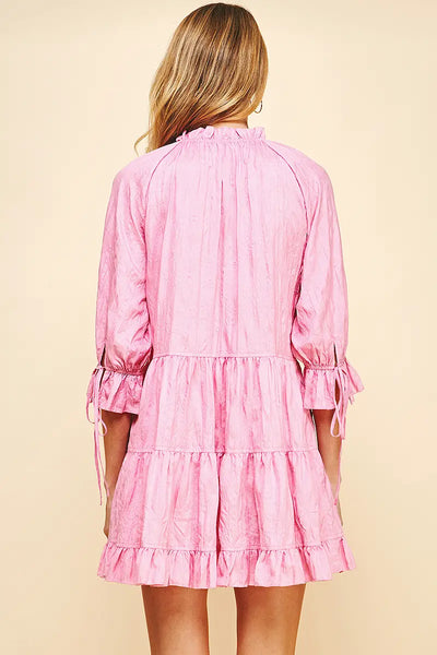 CRINKLED MINI DRESS