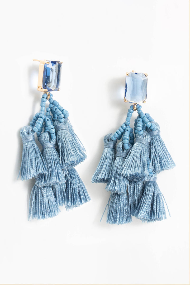 Skylar Crystal Fringe Earrings