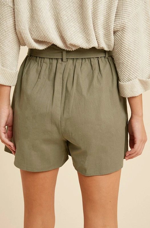 Womens Olive Green Wrap Skort - Shop Habb