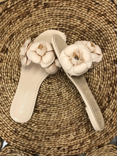 Women's Flower Flat Jelly Sandal - Shop Habb