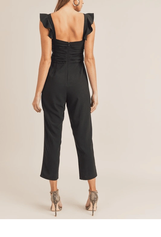 Front Cut Out Jumpsuit - Shop Habb