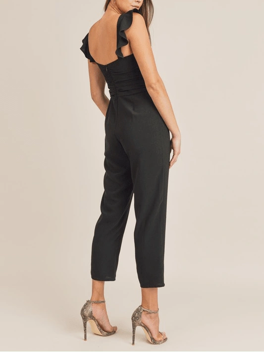 Front Cut Out Jumpsuit - Shop Habb