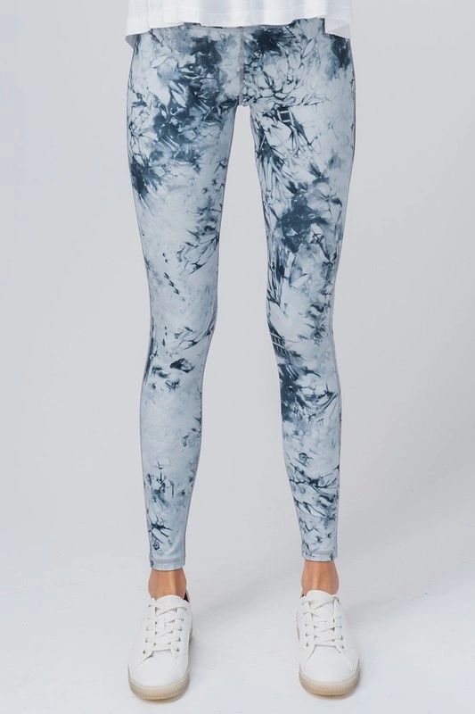 Blue Tie Dye Leggings - Shop Habb